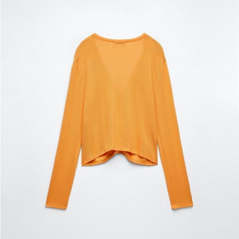 ZARA BUTTONED RUCHED JACKET - Picture 7 of 8
